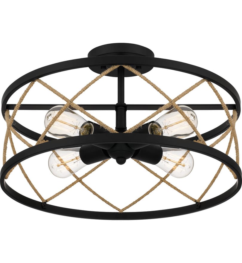 Quoizel - QSF5632MBK - Cedar Park 12" Flush Mount by Quoizel - Image 5