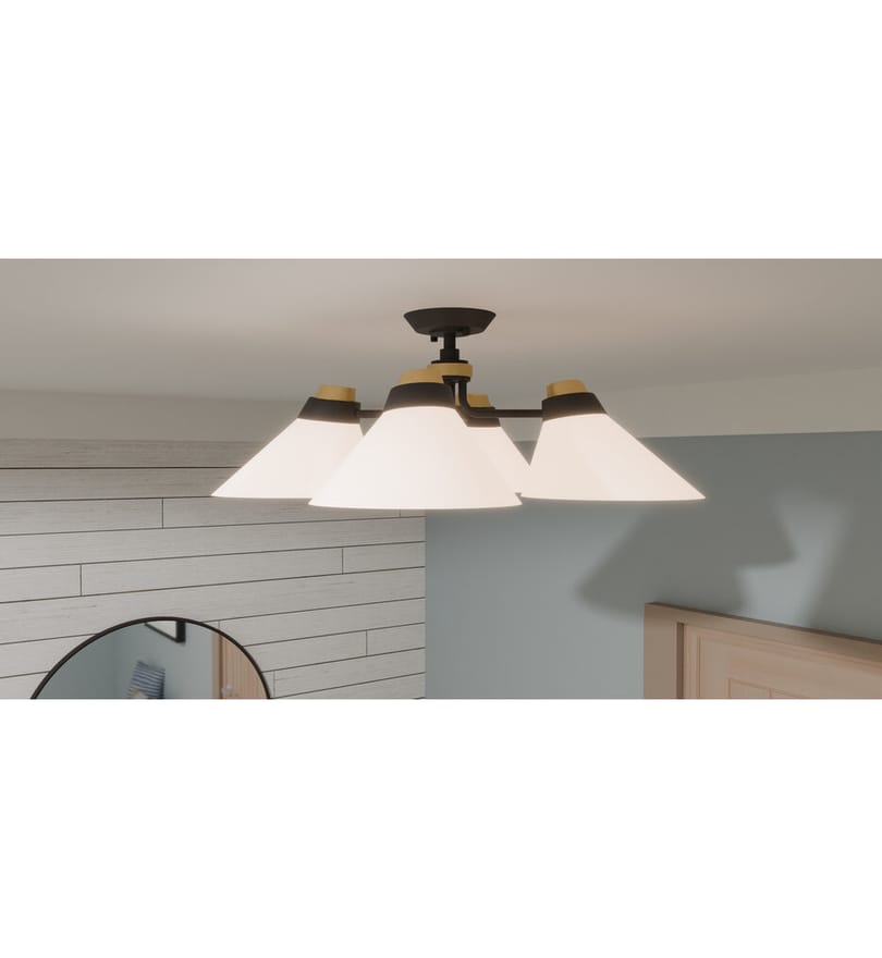 Quoizel - QSF6218MBK - Graft 24.5" Semi-Flush Mount by Quoizel - Image 2