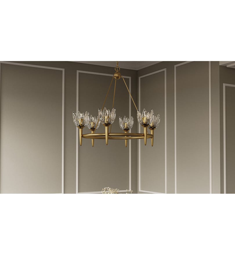 Quoizel - SHA5032BRG - Shea 31" Chandelier by Quoizel - Image 2