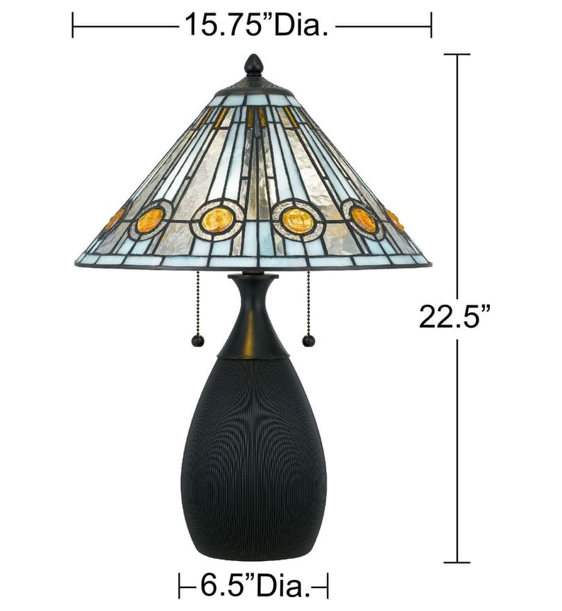 Quoizel - TF6840MBK - Ayla 22.5-inch Table Lamp by Quoizel - Image 6