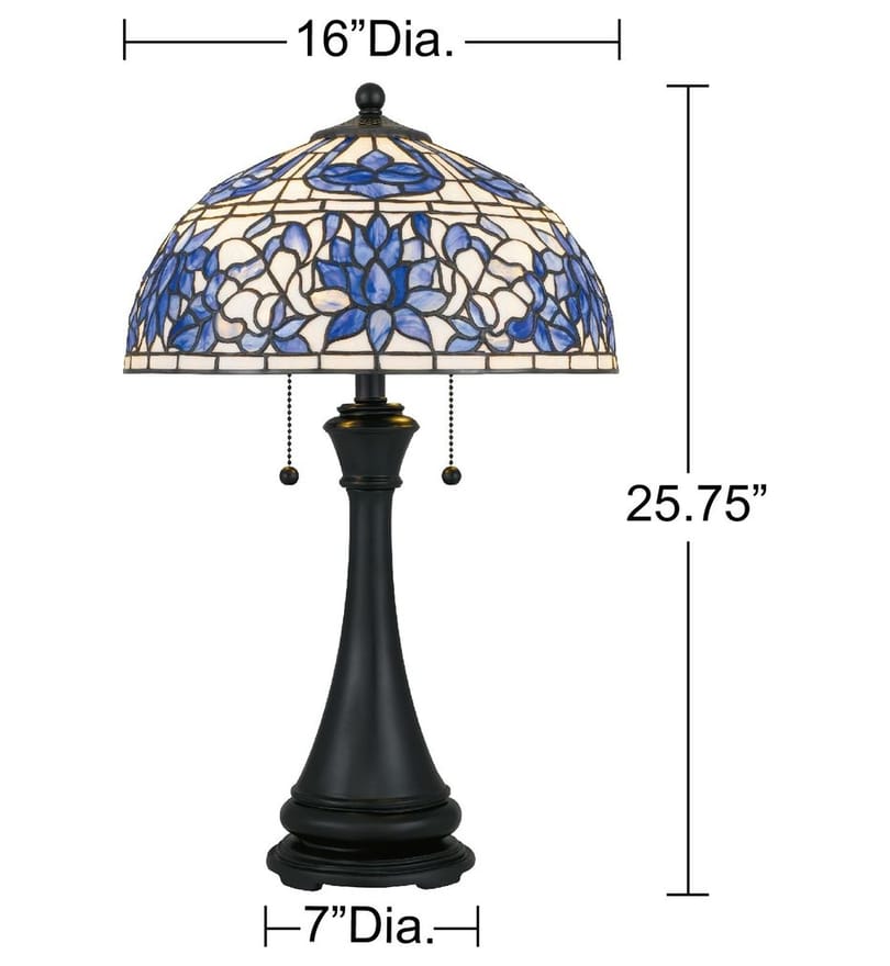 Quoizel - TFNR6325MBK - Wisteria Bloom 25.5-inch Table Lamp by Quoizel - Image 5