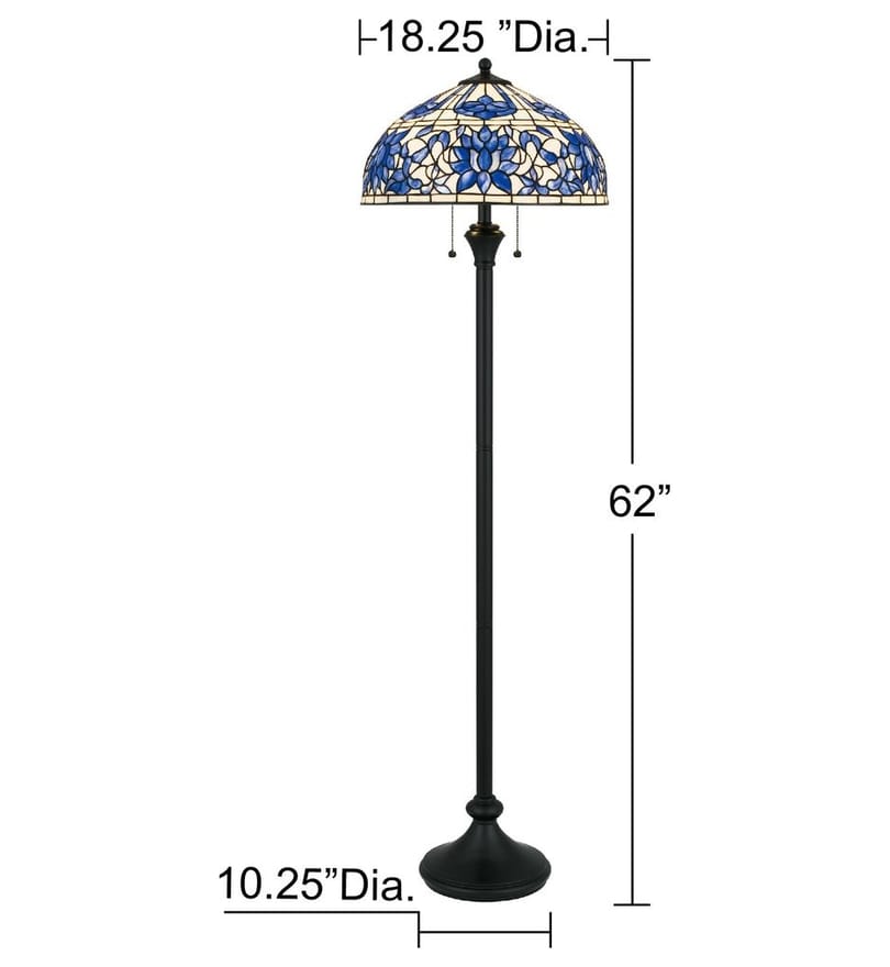 Quoizel - TFNR9362MBK - Wisteria Bloom 62-inch Floor Lamp by Quoizel - Image 4