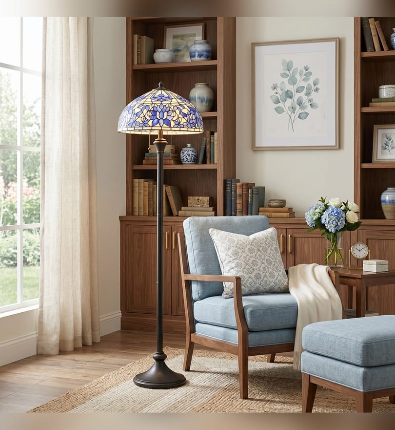 Quoizel - TFNR9362MBK - Wisteria Bloom 62-inch Floor Lamp by Quoizel - Image 2