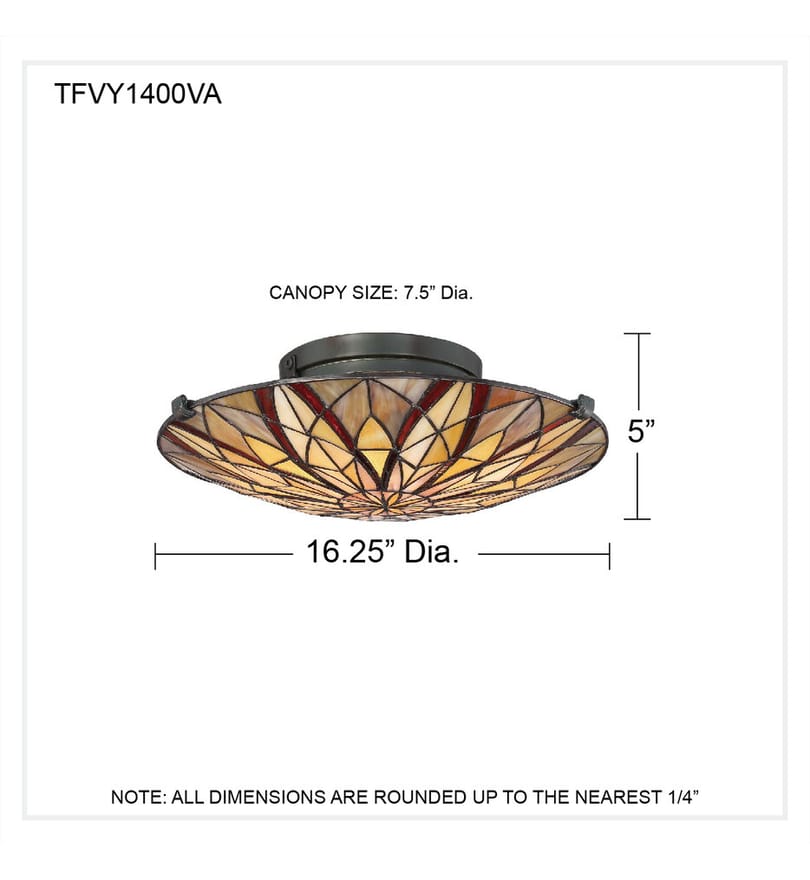 Quoizel - TFVY1400VA - Victory 16.25" Flush Mount by Quoizel - Image 2