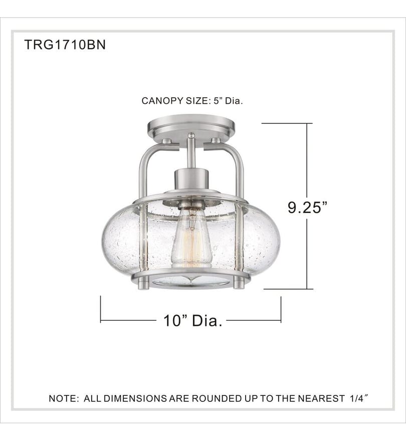 Quoizel - Trilogy 10" Semi-Flush Mount by Quoizel - Image 2