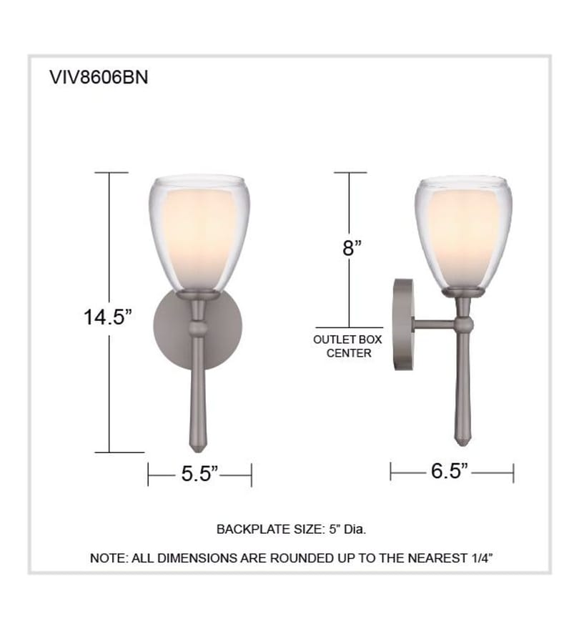 Quoizel - VIV8606BN - Vivienne 14.5-inch Wall Sconce by Quoizel - Image 6