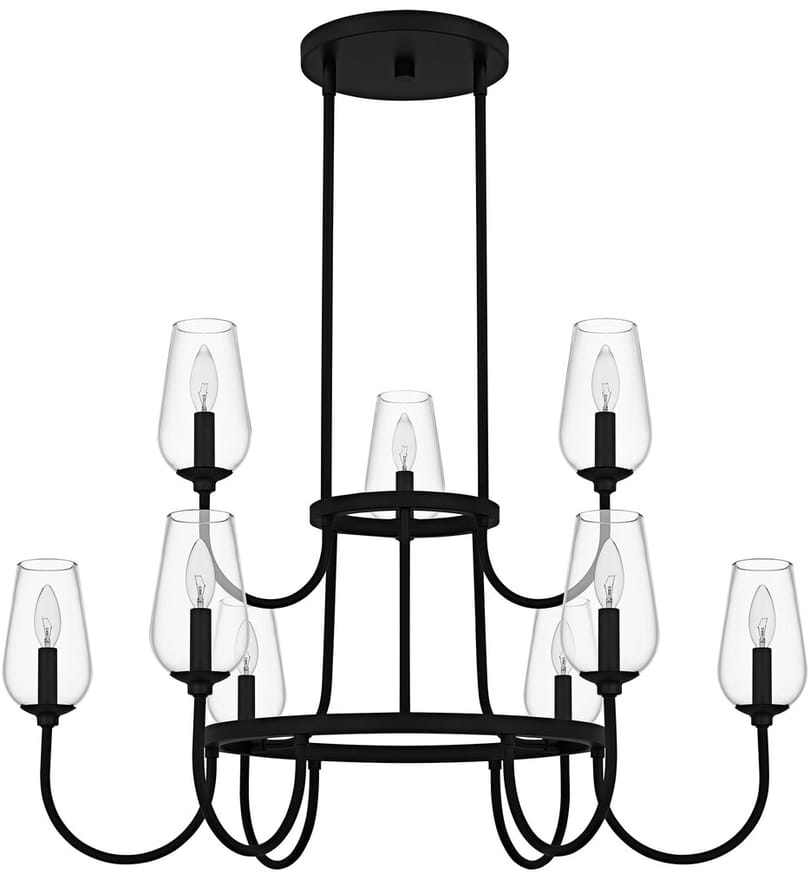 Quoizel - VSC5036MBK - Viscount 36" Chandelier by Quoizel - Image 7