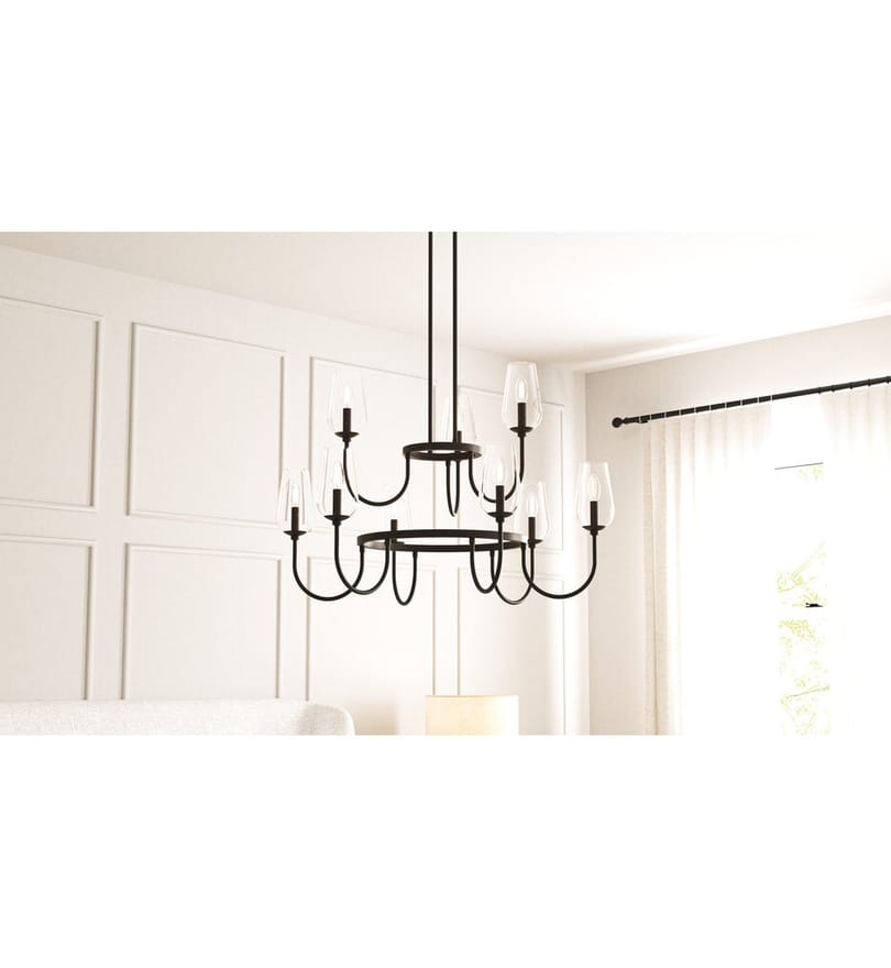Quoizel - VSC5036MBK - Viscount 36" Chandelier by Quoizel - Image 2