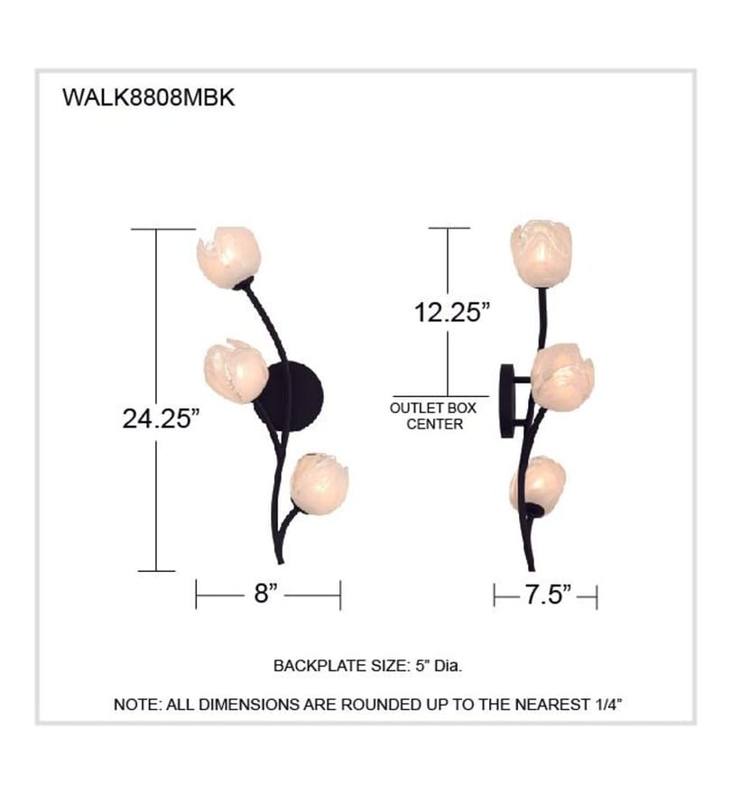 Quoizel - WALK8808MBK - Walker 24.25-inch Wall Sconce by Quoizel - Image 6