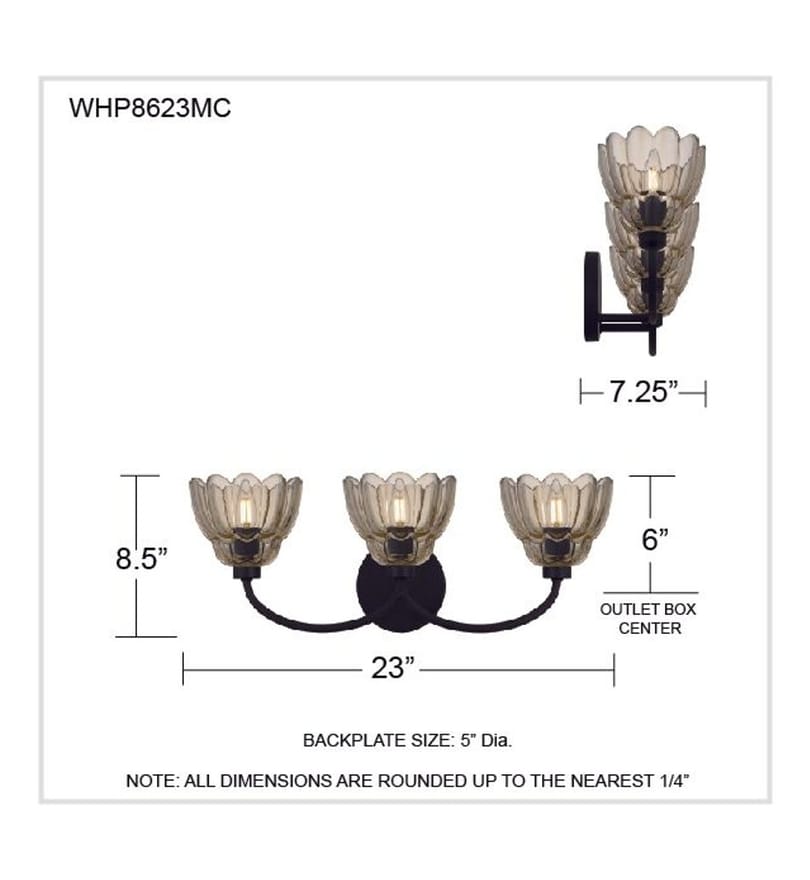 Quoizel - WHP8623MC - Whitecap 23-inch Bath Vanity Light by Quoizel - Image 5