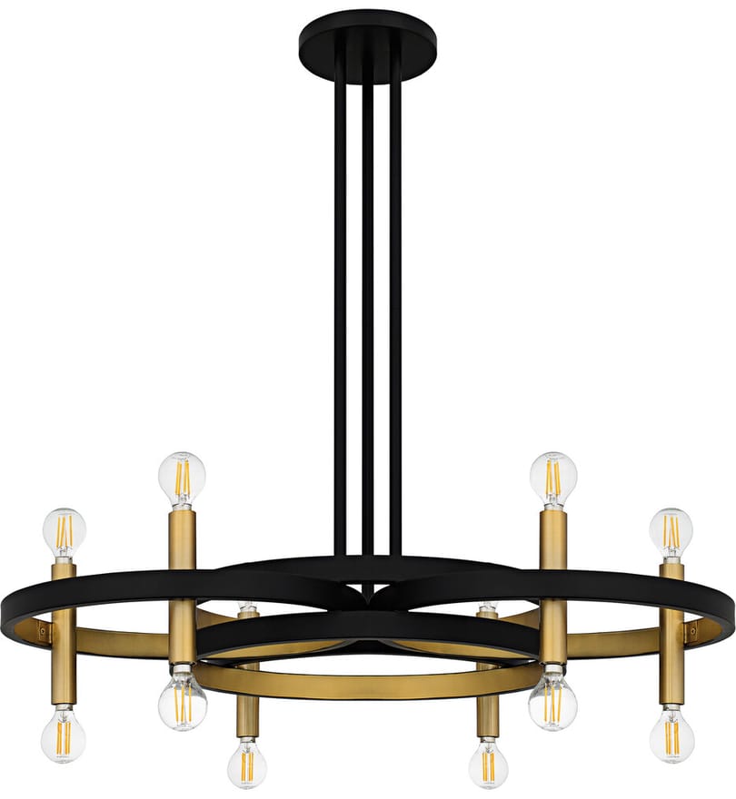 Quoizel - WID5030MBK - Winsland 30" Chandelier by Quoizel - Image 5