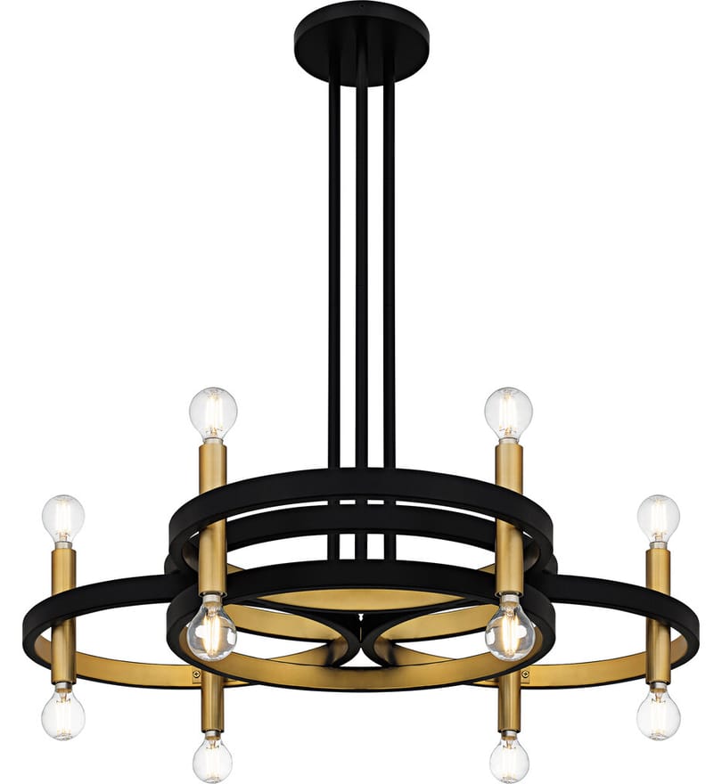 Quoizel - WID5030MBK - Winsland 30" Chandelier by Quoizel - Image 4