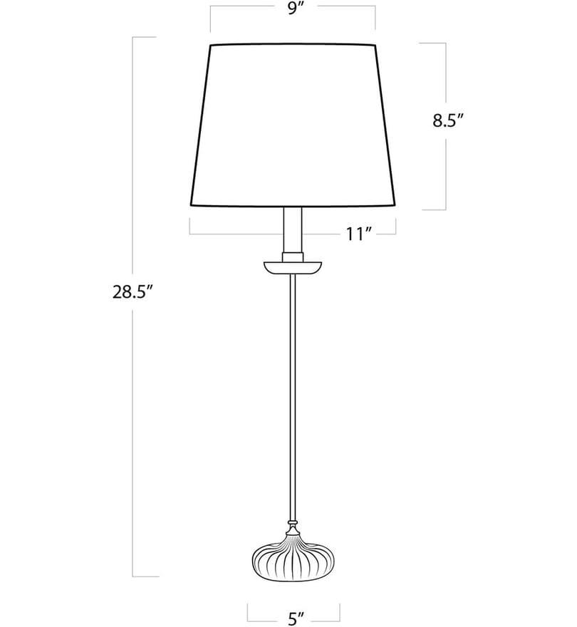 Regina Andrew - 13-1172 - Clove Stem With Black Shade 28.5" Table Lamp by Regina Andrew - Image 3