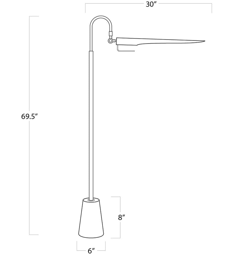 Regina Andrew - Raven 69.5" Floor Lamp by Regina Andrew - Image 4