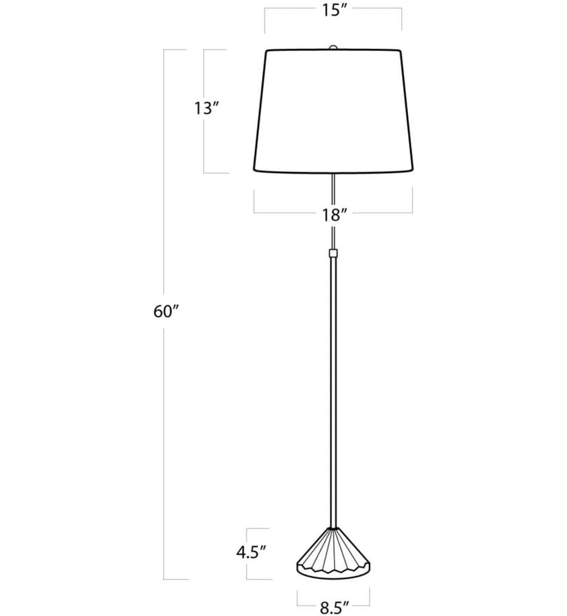 Regina Andrew - 14-1033 - Regina Andrew Parasol 60" Floor Lamp by Regina Andrew - Image 2