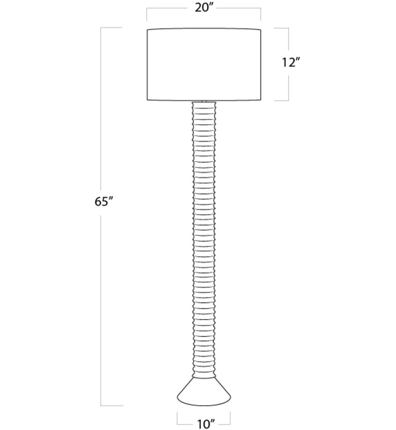Regina Andrew - 14-1047WT - Nabu Metal 65" Floor Lamp by Regina Andrew - Image 2