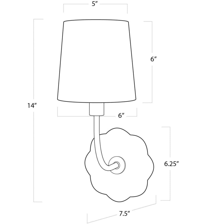 Regina Andrew - 15-1119 - Camilla 14" Wall Sconce by Regina Andrew - Image 2
