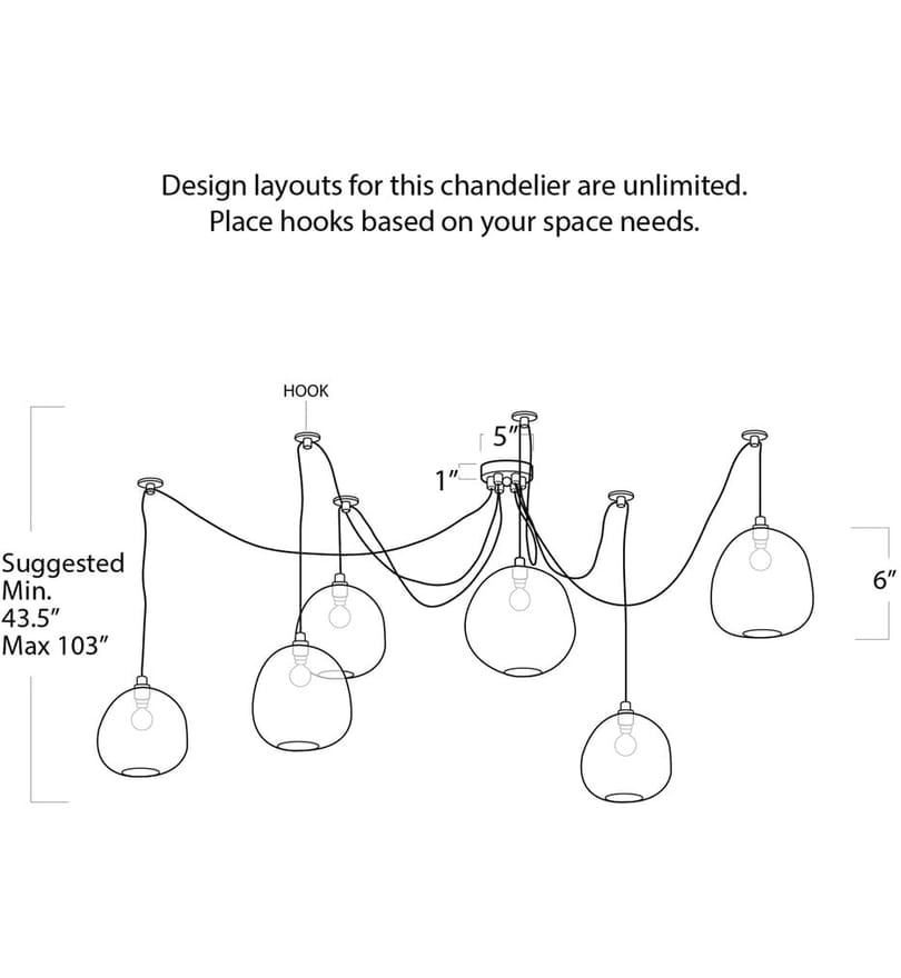 Regina Andrew - 16-1111NB - Molten Spider 103" Chandelier by Regina Andrew - Image 2