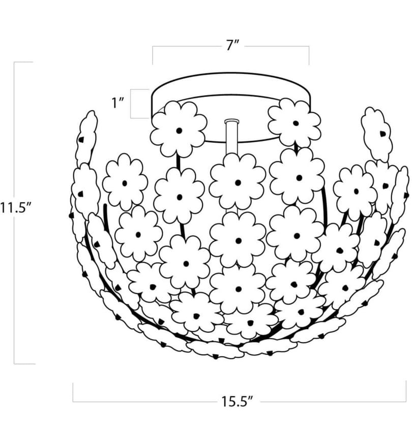 Regina Andrew - 16-1176 - Charlotte 15.5" Flush Mount by Regina Andrew - Image 2