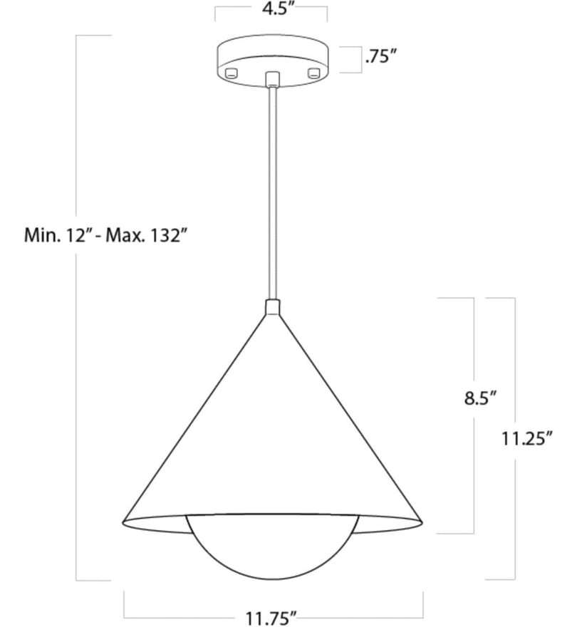 Regina Andrew - Hilton 11.75" Pendant by Regina Andrew - Image 2