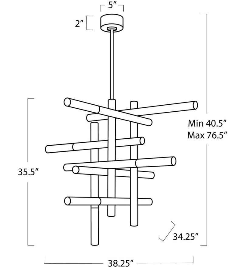 Regina Andrew - Cass 38.25" Chandelier by Regina Andrew - Image 6