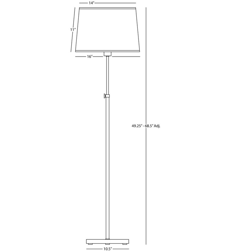 Robert Abbey - Koleman 49.25 - 68.38" Floor Lamp by Robert Abbey - Image 2