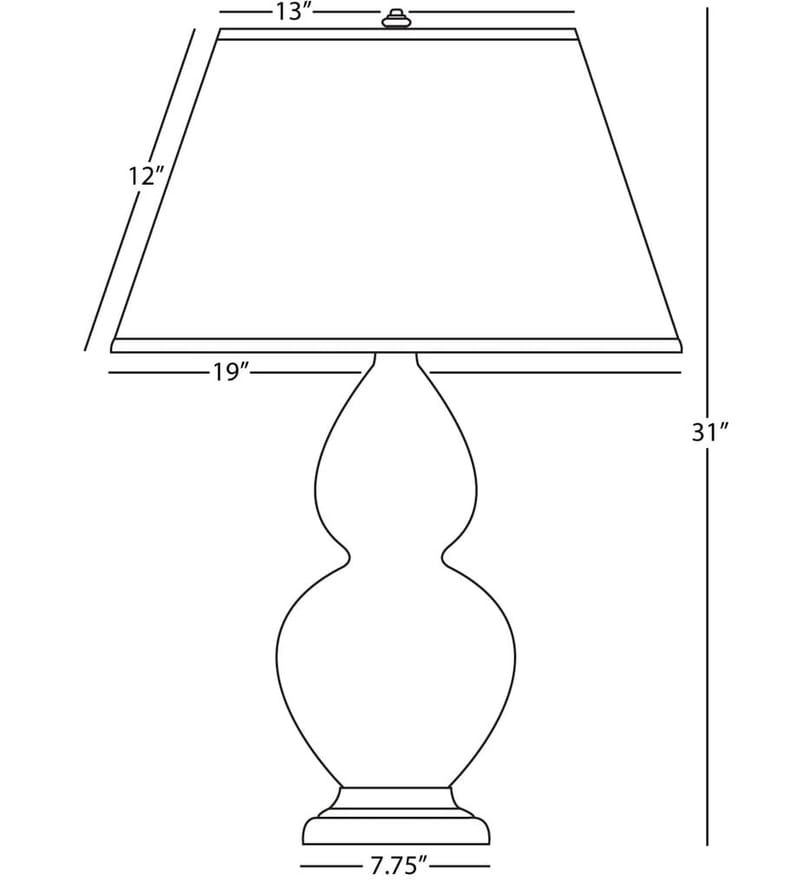 Robert Abbey - Double Gourd 31" Table Lamp by Robert Abbey - Image 3