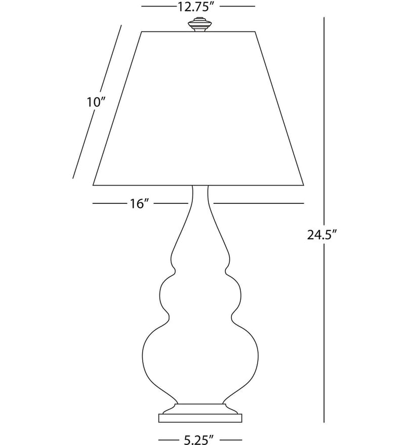 Robert Abbey - MCL32 - Small Triple Gourd 24.38" Table Lamp by Robert Abbey - Image 2