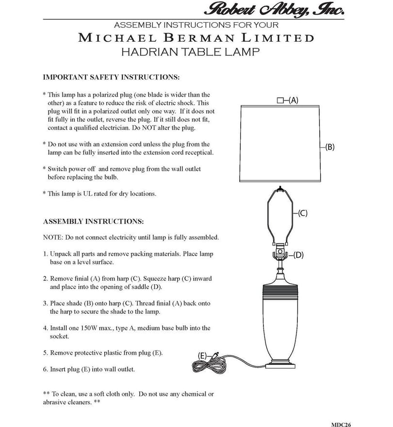 Robert Abbey - Hadrian 28.75" Table Lamp by Robert Abbey - Image 3