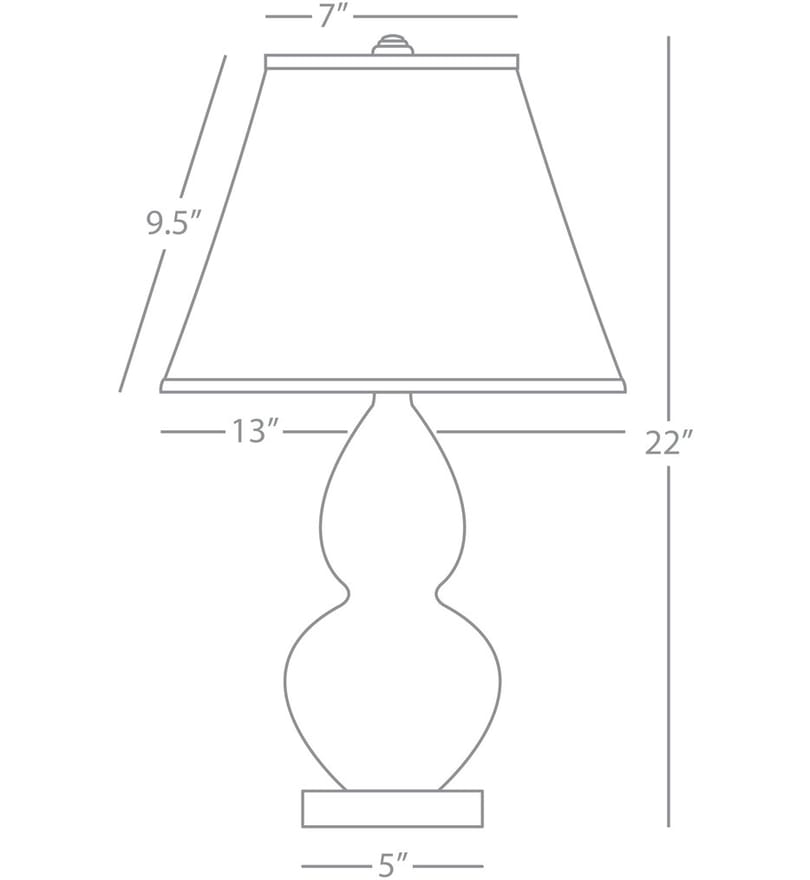 Robert Abbey - MCR53 - Small Double Gourd 22" Table Lamp by Robert Abbey - Image 2