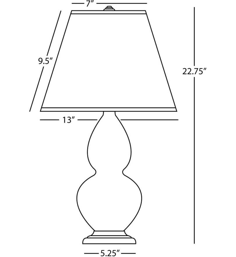 Robert Abbey - MMB52 - Small Double Gourd 22.75" Table Lamp by Robert Abbey - Image 2