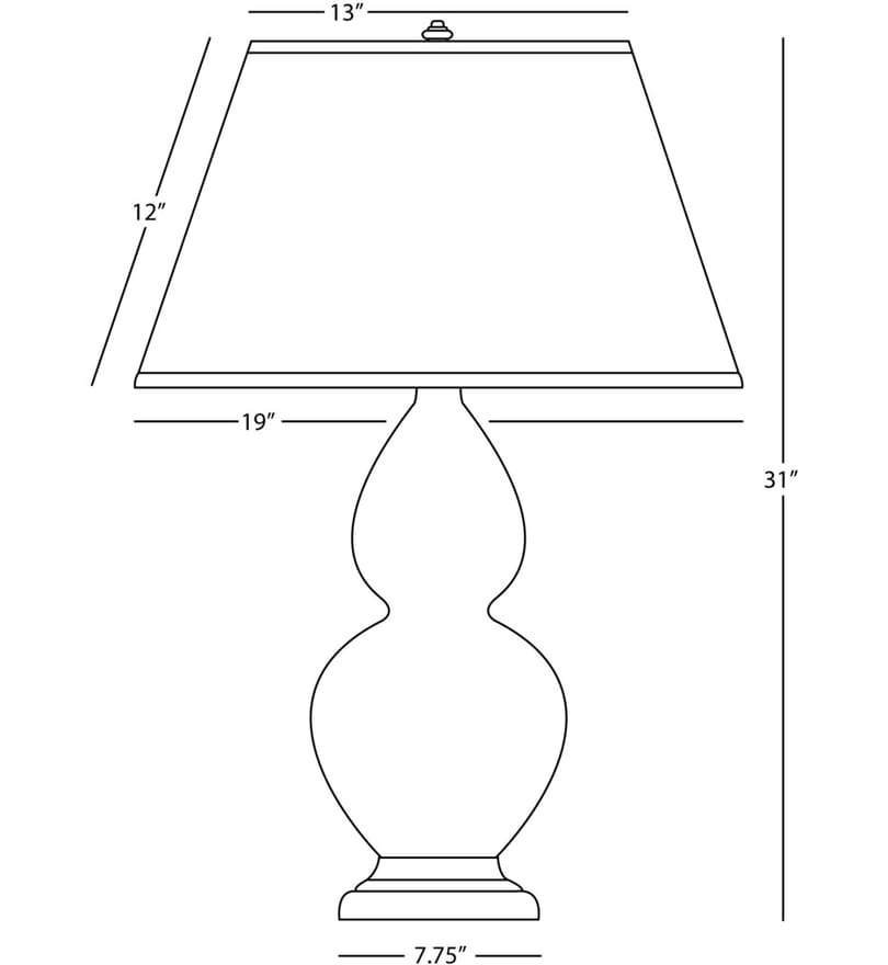 Robert Abbey - MOB57 - Double Gourd 31" Table Lamp by Robert Abbey - Image 2