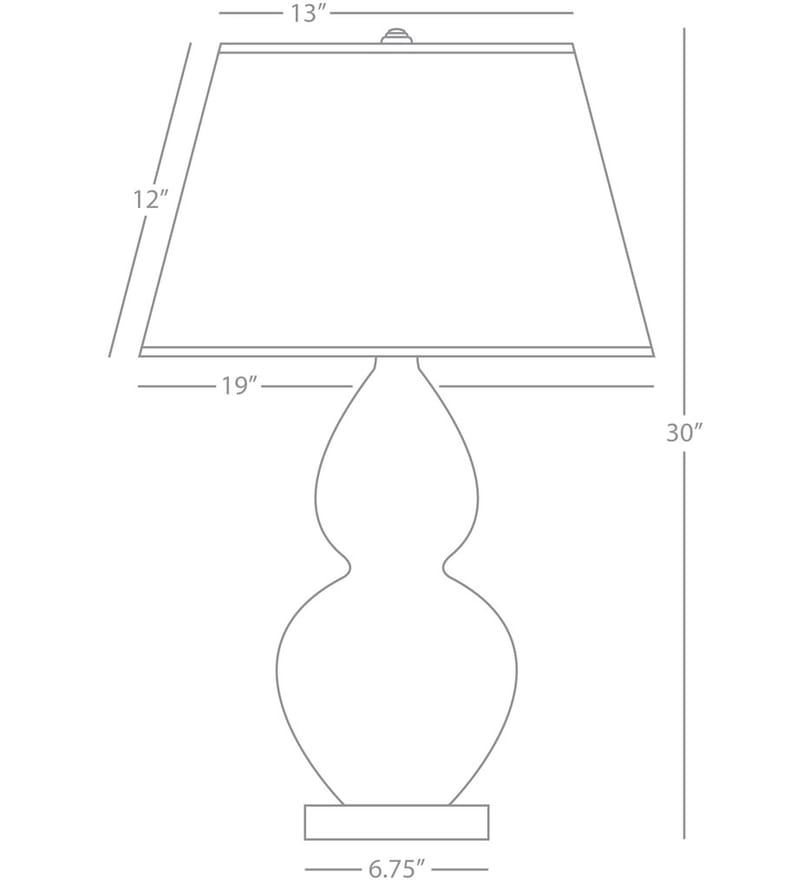 Robert Abbey - MOB62 - Double Gourd 30" Table Lamp by Robert Abbey - Image 2