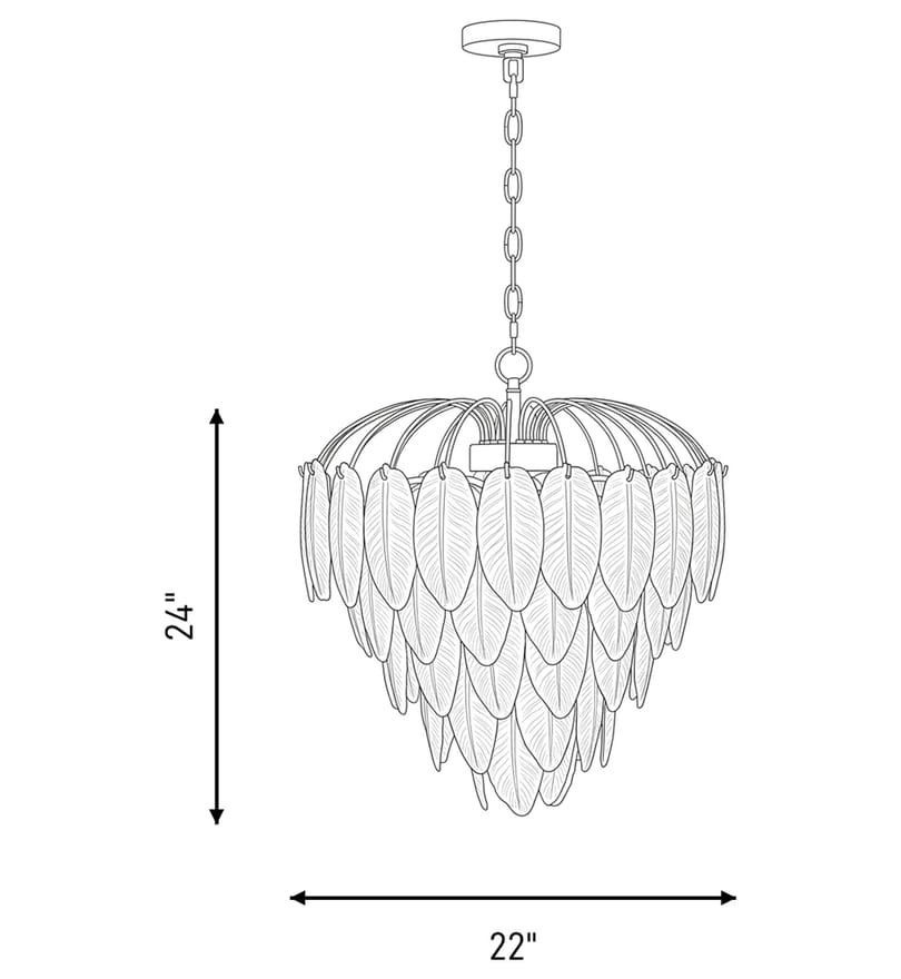 Savoy House - 1-3508-6-322 - Boa 22" Chandelier by Savoy House - Image 3