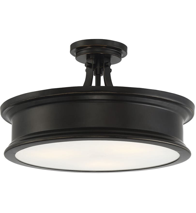 Savoy House - Watkins 16" Semi-Flush by Savoy House - Image 4