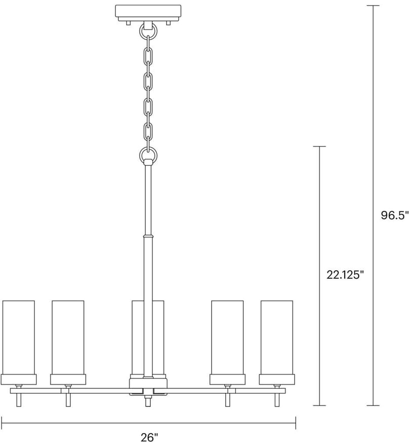 Visual Comfort Studio - Zire 26" Chandelier by Visual Comfort Studio