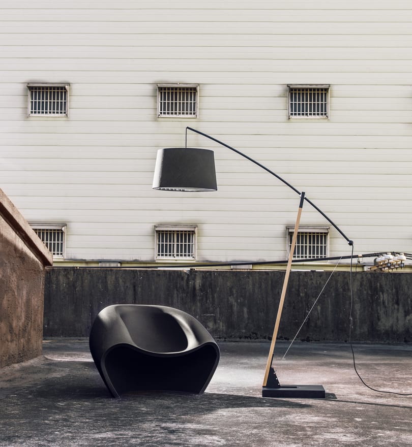 Seed Design - SQ-603FLR-BK - Archer 72.4 - 87.4" Floor Lamp by Seed Design - Image 4