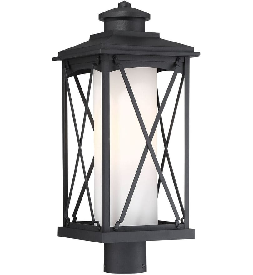 The Great Outdoors - 72686-66 - Lansdale 20.75" Post Mount Light by The Great Outdoors