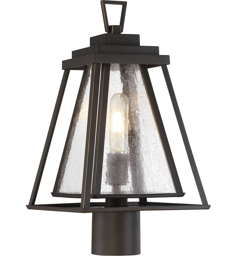 The Great Outdoors - 73116-226 - Sleepy Hollow 17.13" Post Mount Light by The Great Outdoors