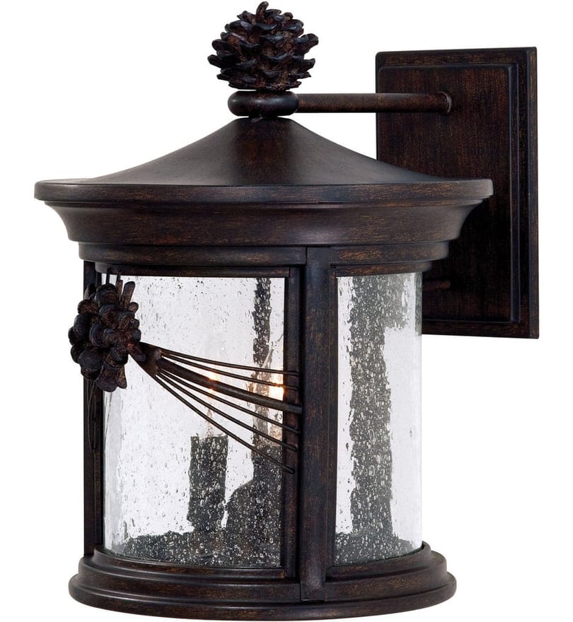 The Great Outdoors - 9153-A357 - Abbey Lane 14.5" Outdoor Wall Light by The Great Outdoors