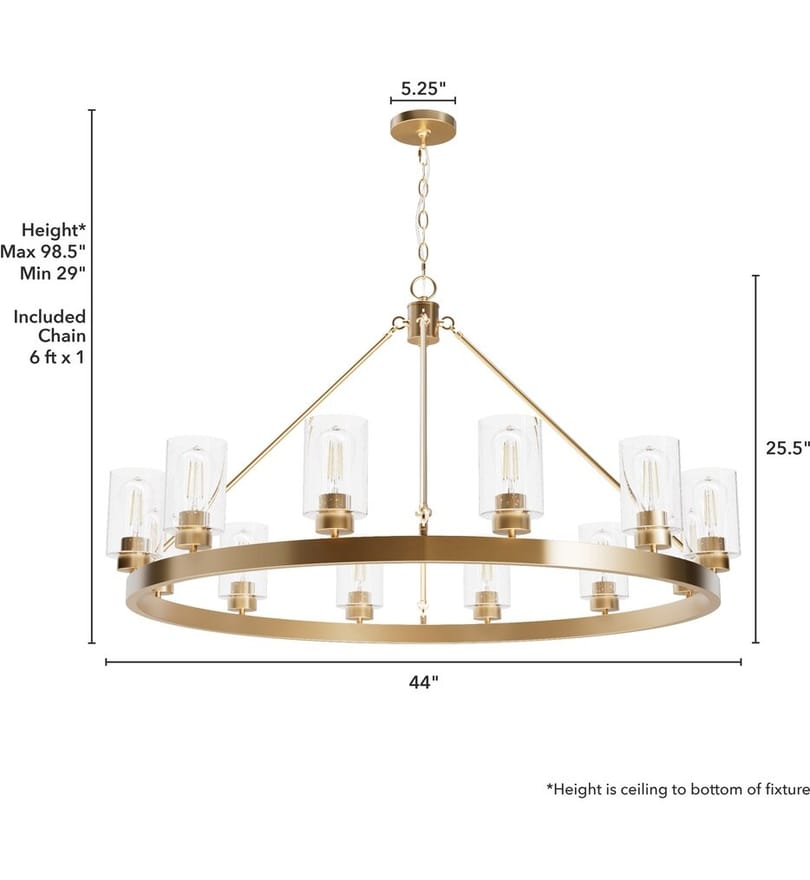 Hunter - Hartland 44" Chandelier by Hunter - Image 3