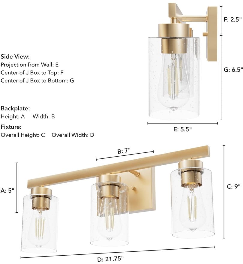 Hunter - Hartland 22" Bath Vanity Light by Hunter - Image 4