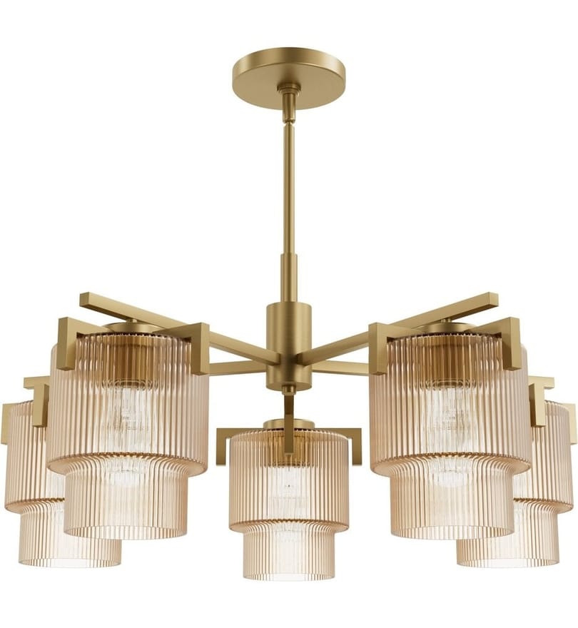 Hunter - Jasmine Roth Ontario 27.3'' Chandelier by Hunter - Image 2