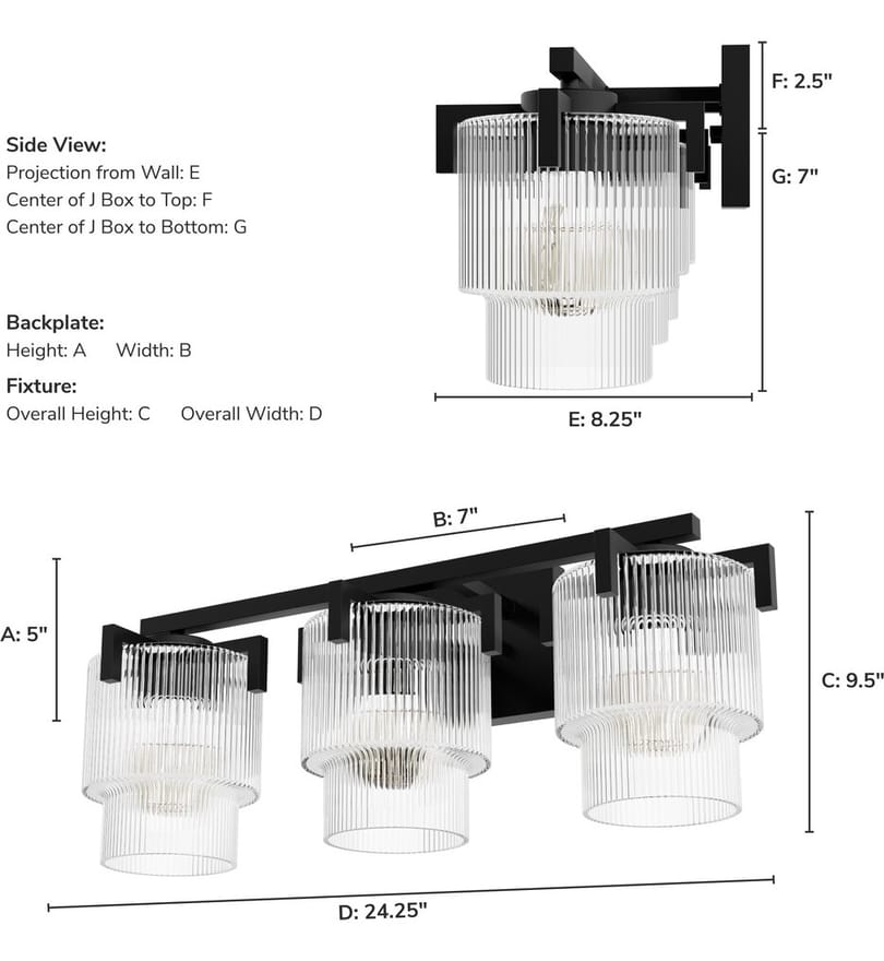 Hunter - 13155 - Jasmine Roth Ontario 24.2" Bath Vanity Light by Hunter - Image 6