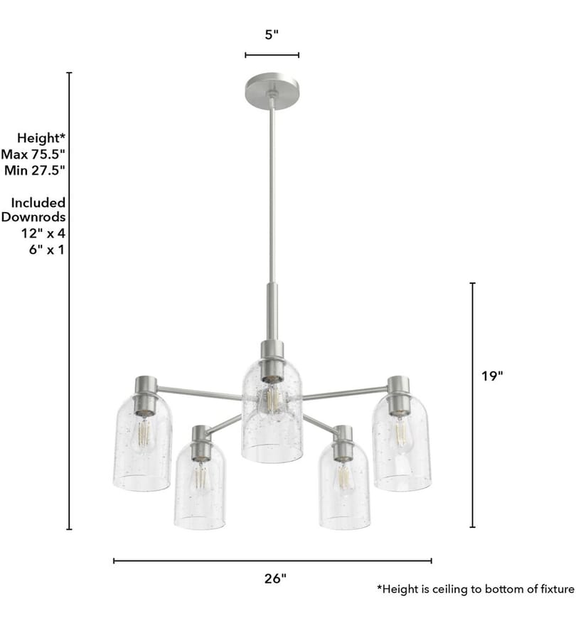 Hunter - Lochemeade 26" Chandelier by Hunter - Image 2