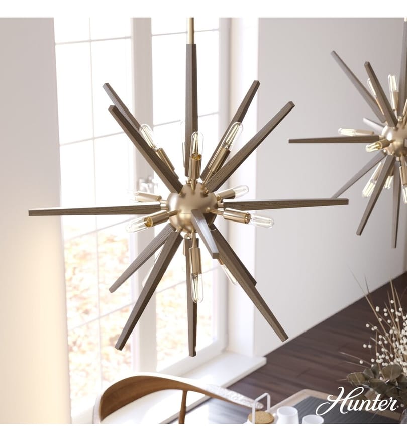 Hunter - Jupiter Star 24" Chandelier by Hunter - Image 7