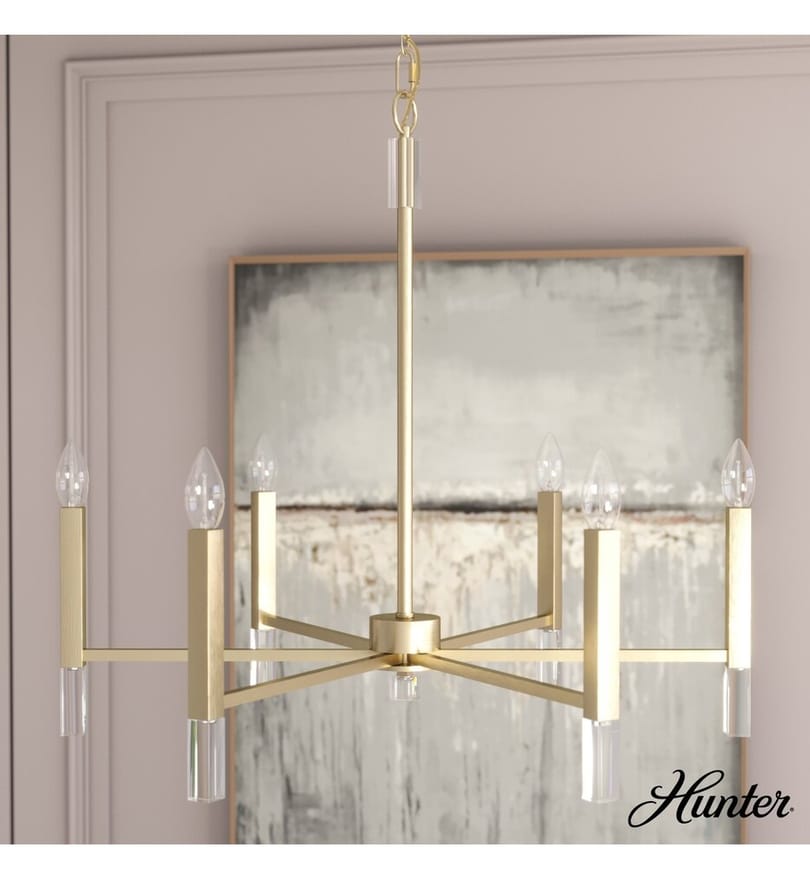 Hunter - Sunjai 30" Chandelier by Hunter - Image 8