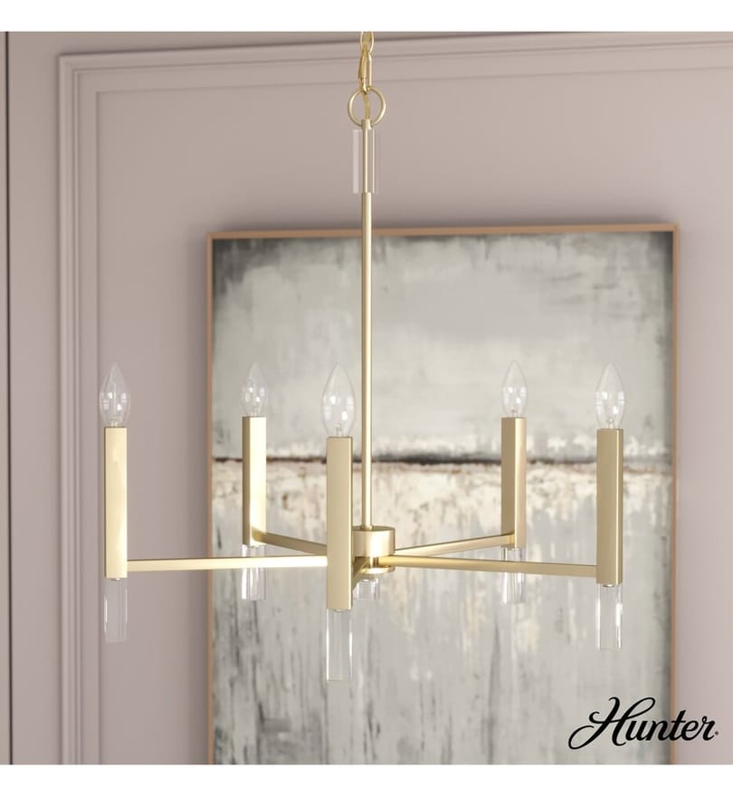 Hunter - Sunjai 25" Chandelier by Hunter - Image 3