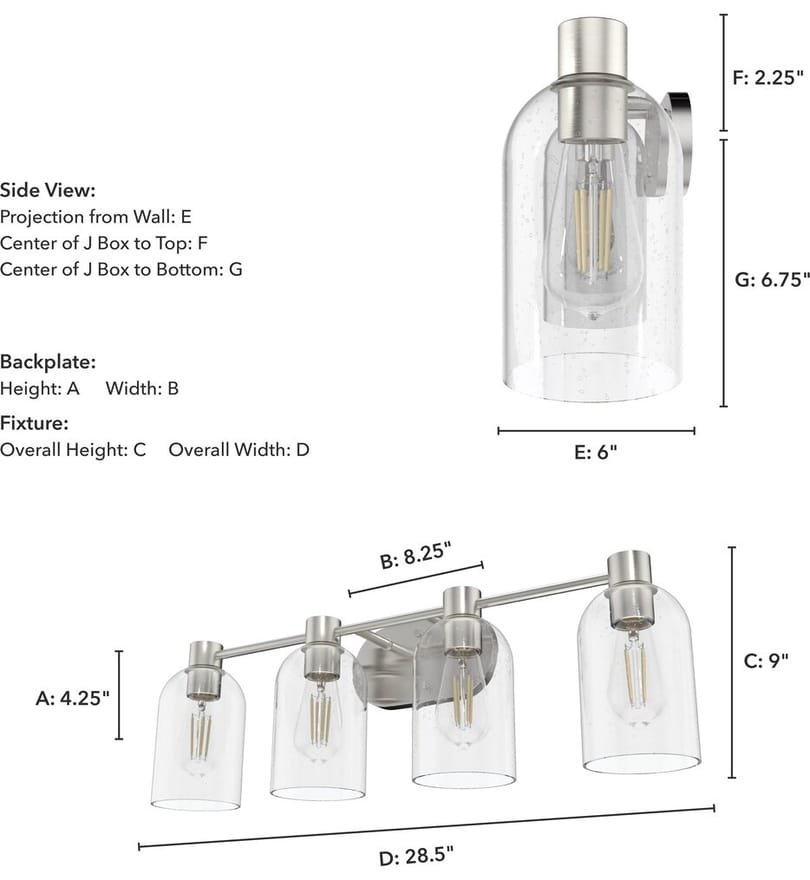 Hunter - Lochemeade 28.5" Bath Vanity Light by Hunter - Image 3