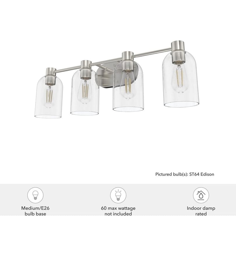Hunter - Lochemeade 28.5" Bath Vanity Light by Hunter - Image 4